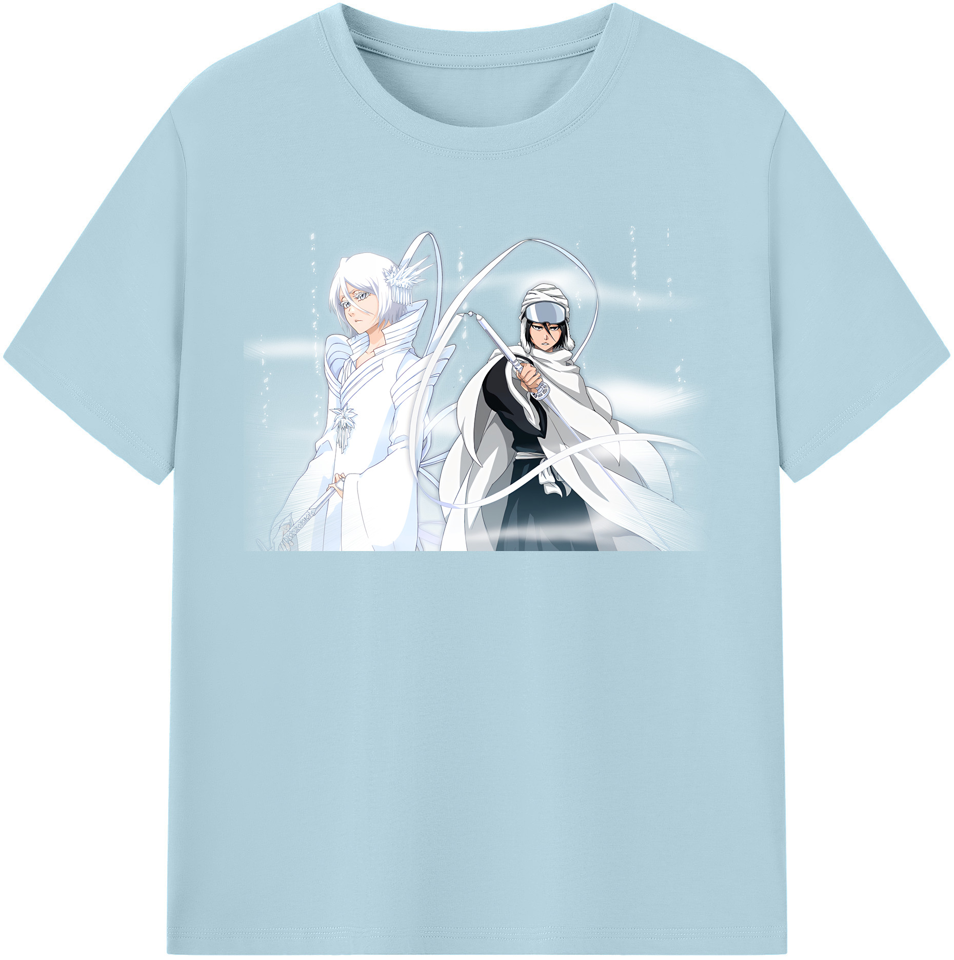 （画像用） ブリーチ 朽木ルキア BLEACH Kuchiki Rukia 綿100％半袖Tシャツ（フロントプリント）